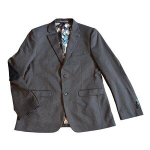 Soul of London Houndstooth Button-Down Blazer Jacket Sport Coat Size 42R Men's
